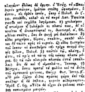 Από Το Λεξικο Της Ελληνικης Γλωσσης του Ανθιμου Γαζή Το σπαθίζω σημαίνει χρησιμοποιώ ένα σπαθί για να χτυπήσω κάποιον ἤ κάτι κινώ στον αέρα ένα σπαθί σαν να ξιφομαχώ με κάποιον χρησιμοποιώ κάτι σαν