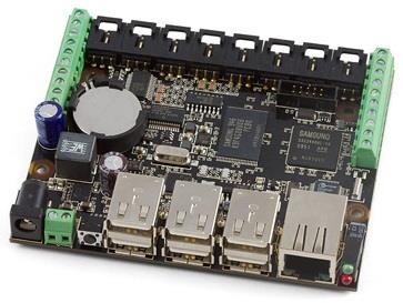 Εικόνα 4.9. PhidgetEncoder Highspeed Εικόνα 4.10. Phidget SBC2 4.2.1.5 Συνδεσμολογία Στην εικόνα 4.11 απεικονίζεται σχηματικά η συνδεσμολογία όλων των στοιχείων της πειραματικής εγκατάστασης.