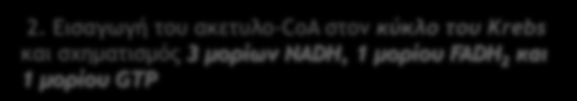 Krebs reactions transfer energy from the progressive oxidation of ΛΕΙΤΟΥΡΓΙΑ substrates to two types of energy carriers, NAD and FAD 2.