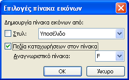 22 Ηιεθηξνληθή Γξακκαηεηαθή Υπνζηήξημε α) Σην πιαίζην Πξνζζήθε ιεδάληαο όηαλ εηζάγεηαη επηιέγνπκε ηνλ ηύπν ηνπ αληηθεηκέλνπ πνπ ζα εηζαρζεί ζην έγγξαθν από απηά πνπ δηαζέηεη ν ππνινγηζηήο.