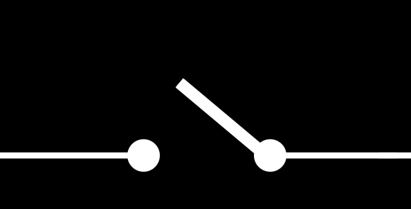 Απλός διακόπτης ΔΙΑΚΟΠΤΕΣ (1) Διακόπτει ή ενώνει τον αγωγό της φάσης.