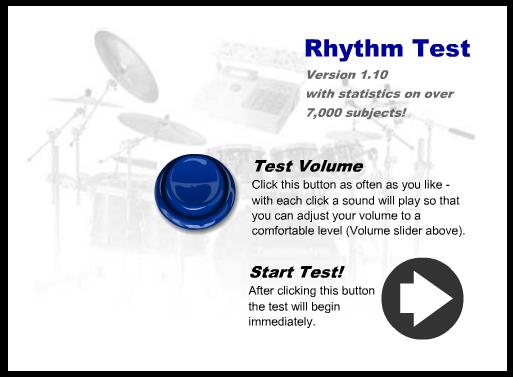 Rhythm test Στο τεστ αντίληψης ρυθμού (εικόνες 12.1-12.