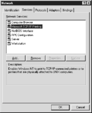 Για κοινή χρήση του εκτυπωτή σε δίκτυα Microsoft: Για να χρησιµοποιήσετε το TCP/IP, ανατρέξτε σε προηγούµενη περιγραφή που αναφέρεται στην εγκατάσταση του TCP/IP.