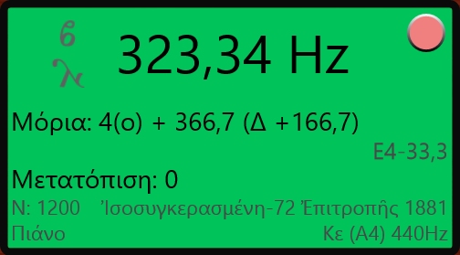 2. Μετρονόμοσ Ο Μεςοξμόμξπ παοέυει δσμαςόςηςα επιλξγήπ ςξσ μέςοξσ 1/4, 2/4, 3/4, 4/4, και επίρηπ λίρςα με διάτξοξσπ ποξκαθξοιρμέμξσπ (ρςημ Δσοχπαψκή Μξσρική) υςύπξσπ αμά λεπςό.