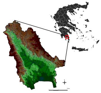 73 χλμ), κατάντη Κολλινιάτικου (d/s kolliniatiko, 1.85 χλμ), Βιβάρι (Vivari, 3.67 χλμ) και ΕΕΛ (κατάντη της Εγκατάστασης Επεξεργασίας Λυμάτων, WWTP, 4.01 χλμ).