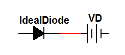 Εάν V anode V cathode το ρεύμα δεν περνάει. Μοντέλο σταθερής τάσης 1.