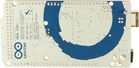 Πίσω όψη Arduino Mega Τεχνικά χαρακτηριστικά Arduino Mega από σελίδα