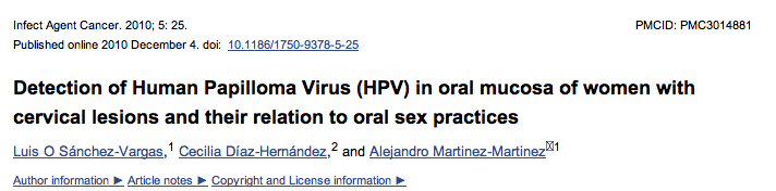 Buccal HPV16