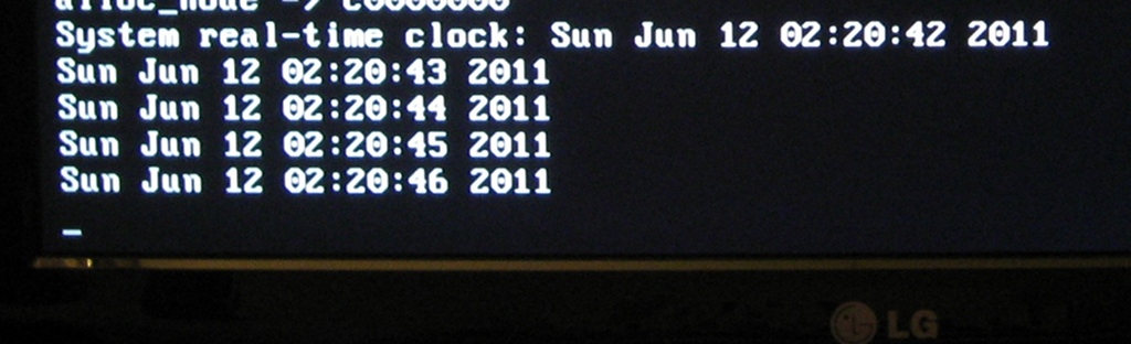 Real Time Clock RTC registers σε battery-backed static RAM (CMOS) Πιθανές μορφές δεδομένων στούς RTC registers, ορίζεται στον status register: BCD ή decimal