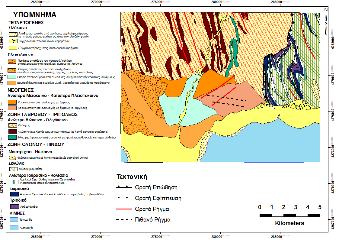 Χάρτης 3: Γεωλογικός