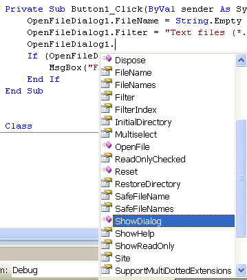 SaveFileDialog FolderBrowserDialog Ολα τα Dialog Control έχουν την µέθοδο ShowDialog() Επιλογή Αρχείου- OpenFileDialog Βάζοντας πάνω στην φόρµα ένα OpenFileDialog control και καλώντας την