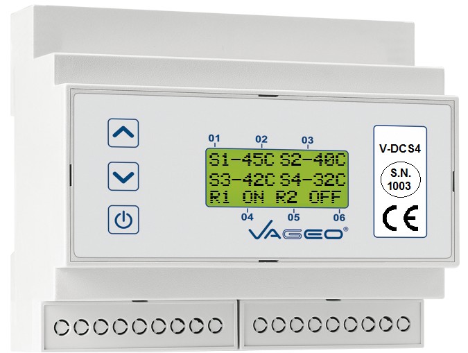 V-DCS4 Εγχειρίδιο χρήσης (02VDCS4-2013) Διαφορικός Ελεγκτής Ηλιακών Εγκαταστάσεων με επιλογή από Δύο έως Τέσσερα Αισθητήρια Σελ. 2 Οδηγίες ασφαλείας - Τοποθέτηση Τεχνικά Χαρακτηριστικά Σελ.