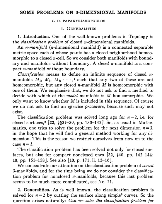 1958: Πρόσκληση στο Annual Meeting της American Mathematical Society Ομιλία στο Annual