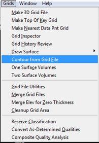 Εικόνα 4.31 Contour from Grid File Εικόνα 4.32 Άνοιγμα του αρχείου surface.grd Έπειτα ανοίγει το παράθυρο της εικόνας 4.