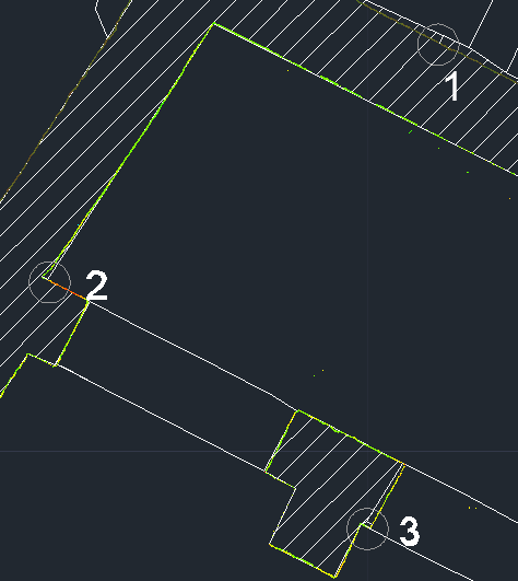 42 ΚΔΦ. 6 ΑΞΗΟΛΟΓΖΖ ΑΠΟΣΔΛΔΜΑΣΧΝ Δηθόλα 6.1 & 6.2: Αξηζηεξά: Οη νξηδόληηεο ηνκέο όπσο πξνέθπςαλ από ηηο ηνπνγξαθηθέο κεηξήζεηο (ιεπθό) θαη από ην ινγηζκηθό cyclone (πνιύρξσκν) ζε επίζεζε.