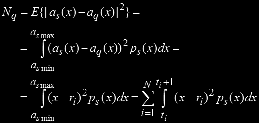 Ομοιόμορφος κβαντιστής -Uniform quantizer (2) O ομοιόμορφος κβαντιστής, ο οποίος χρησιμοποιείται συχνότατα στην ψηφιακή επεξεργασία εικόνας για την απλότητά του, έχει σταθερό βήμα κβάντισης.