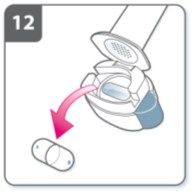 Επαναλάβετε τα βήματα 8, 9, 10 και 11. Οι περισσότεροι άνθρωποι μπορούν να αδειάσουν το καψάκιο με μία ή δύο εισπνοές.