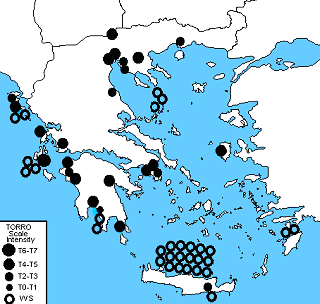 ρήκα 7. Πεξηνρέο πνπ ζεκεηψζεθαλ αλεκνζηξφβηινη (ζίθσλεο μεξάο) θαη ζίθσλεο ζάιαζζαο ζην δηάζηεκα 2000-02 (Μ.