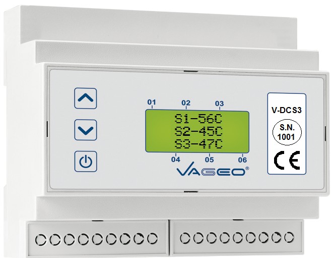 V-DCS3 Εγχειρίδιο χρήσης (02VDCS3-2013) Διαφορικός Ελεγκτής Ηλιακών Εγκαταστάσεων Δύο ή Τριών Αισθητηρίων Σελ. 2 Οδηγίες ασφαλείας - Τοποθέτηση Τεχνικά Χαρακτηριστικά Σελ. 3 Εφαρμογές & Σύνδεση Σελ.