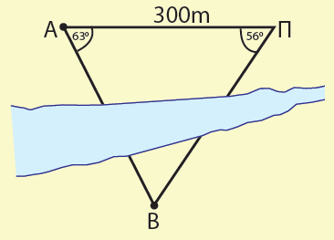 ΑΣΚΗΣΕΙΣ Α' ΟΜΑΔΑΣ 1. Δυο ύργοι Α και Β βρίσκονται εκατέρωθεν ενός οταμού. Ένας αρατηρητής Π βρίσκεται ρος το ίδιο μέρος του οταμού με τον ύργο Α.
