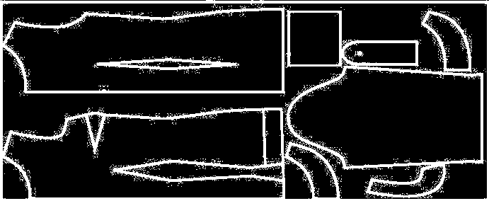 60 cm (β) Η Εικόνα 3 παρουσιάζει έναν «οδηγό κοπής». 245 cm Γραμμή Δίπλωσης υφάσματος Εικόνα 3 i.