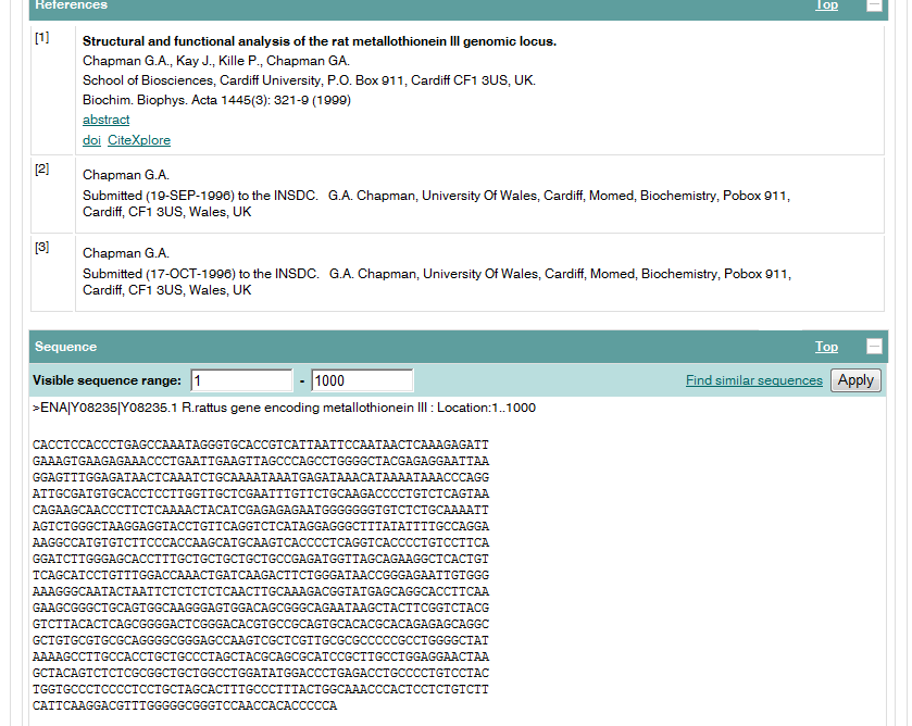 EMBL (4/4) Εικόνα 3: Αναφορές