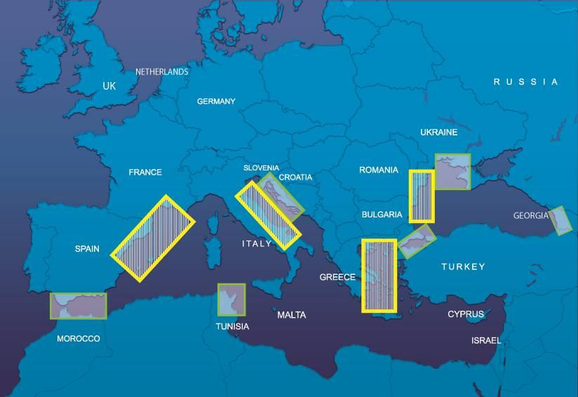 Εφαρμογή Χάρτης Περιοχές Μοντέλων Εργασιών Προώθησης των Αρχών της ΘΣ και εφαρμογή των Προσαρμοστικών Πόλιτικών Συντονισμένη επιστημονική έρευνα (πλόες, πειράματα, συστήματα παρακολούθησης