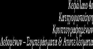 Κεφάλαιο 4ο: Κατηγοριοποίηση Κρυπτογραφημένων