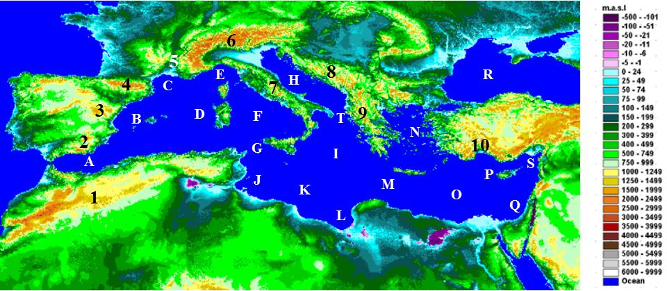 Καλημέρης Α. Κλιματική Δυναμική της Μεσογείου ΤΕΙ Ιονίων Νήσων, Τμήμα Τεχνολογίας Περιβάλλοντος & Οικολογίας, Εργαστήριο Φυσικής Περιβάλλοντος, Πλατεία Κάλβου 2, 29 100, Ζάκυνθος 1.