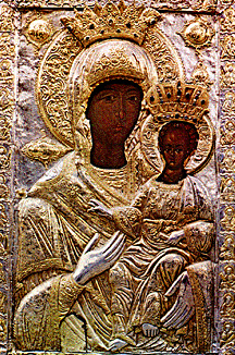 ΠΑΝΑΓΙΑ ΟΔΗΓΗΤΡΙΑ Η εικόνα αυτή βρισκόταν από πολύ παλιά στο καθολικό της Ιεράς Μονής Βατοπεδίου.