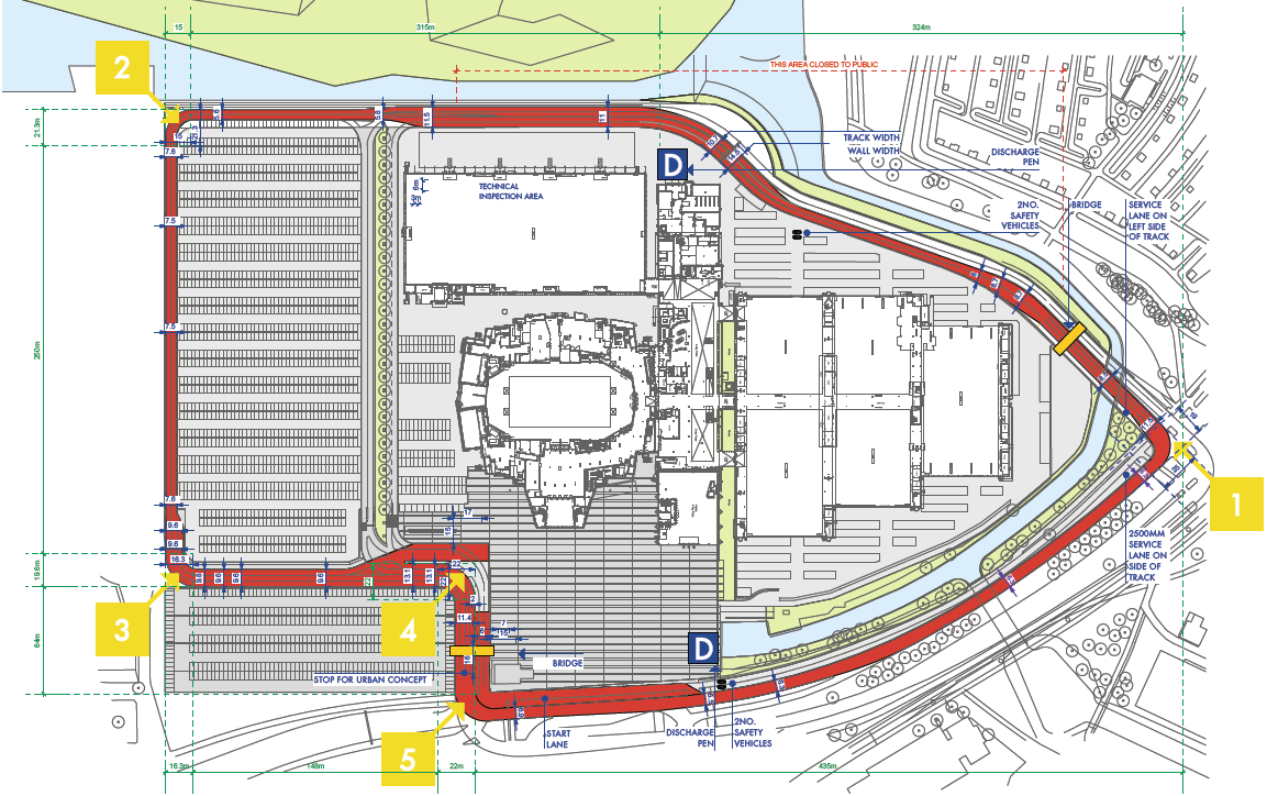 Σχήμα 3.1: Ahoy circuit στο Rotterdam της Ολλανδίας Το όχημα στην κίνηση του θα αντιμετωπίσει δύο ειδών απώλειες λόγω ταχύτητας.