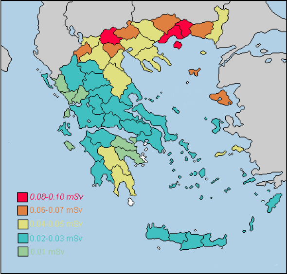 7. ΣΥΜΠΕΡΑΣΜΑΤΑ Η ρύπανση του ελληνικού χώρου με ραδιοϊσότοπα που προέρχονται από το ατύχημα του Chernobyl έχει γίνει αντικείμενο μελέτης αρκετών ερευνητικών και πανεπιστημιακών εργαστηρίων στη χώρα,