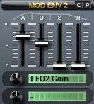 LFO 2: Από το LFO 2 κα αλλάξουμε τον τόνο των Oscillators επιλζγοντασ το Pitch AB. Αυτι θ αλλαγι κα προςφζρει ςτον synth μασ vibrato.