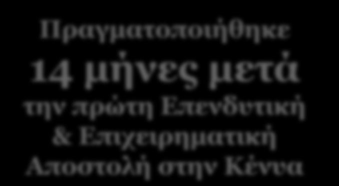 Δράσεις Προξενείου 2010-2014 Επενδυτική & Επιχειρηματική Αποστολή 2014 35 εκπρόσωποι