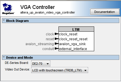 148 Κεφάλαιο 5 Σχήμα 5.13 Ρυθμίσεις του Pixel Buffer DMA Controller Core 5.2.