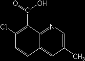 1.4 Quinmerac Συντακτικός τύπος: Κοινή ονομασία: quinmerac (ISO) Χημική ομάδα: κινολινοκαρβοξυλικό οξύ Χημικές ονομασίες: 7-chloro-3-methylquinoline-8-carboxylic acid (IUPAC)