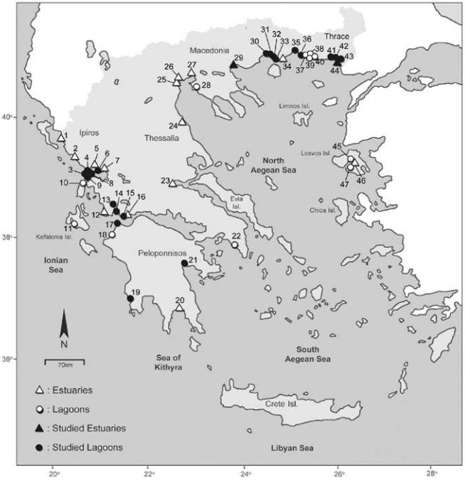 ελληνικής επικράτειας (Nicolaidou κ.α., 2005). Figure 1.