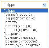 16.2 Ρυθμίσεις Αντικειμένων Βαθμολόγησης Τρόπος εμφάνισης βαθμού Αυτή η ρύθμιση καθορίζει πως εμφανίζονται οι βαθμοί στις αναφορές βαθμολογητή και χρήστη.