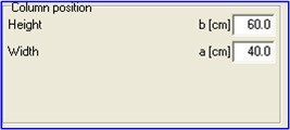 www.peikko.gr Στο column position προσδιορίζουµε τις διαστάσεις της κολώνας.