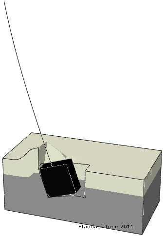 Κεφάλαιο 4 :Παραμετρική διερεύνηση της δυσκαμψίας του στροφικού ελατηρίου στην ανωδομή Σχ.4.5 Παραμορφωμένος κάνναβος στο στάδιο της αστοχίας για το μοντέλο ύψους βάθρου Hpier = 55m και δείκτη δυσκαμψίας kr =.