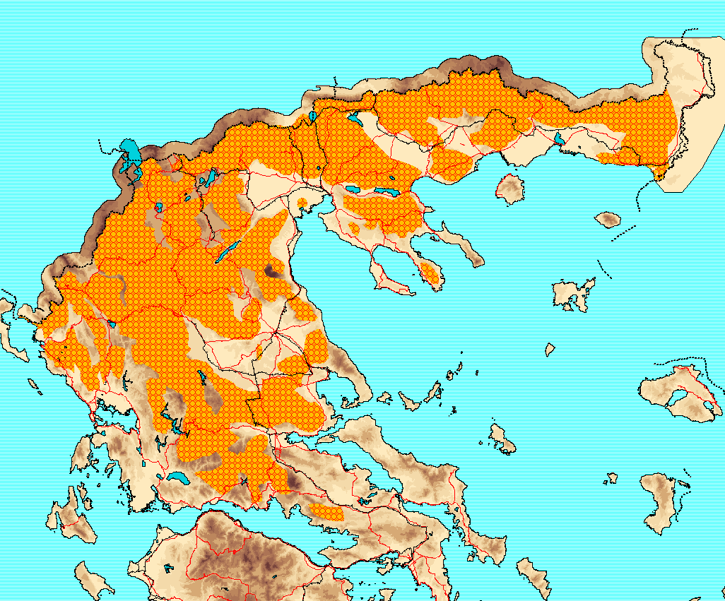 Μια ςθμαντικι απειλι για το είδοσ είναι θ κατάτμθςθ των βιοτόπων του από τθ καταςκευι μεγάλων τεχνικϊν ζργων, όπωσ οι αυτοκινθτόδρομοι ταχείασ κυκλοφορίασ.