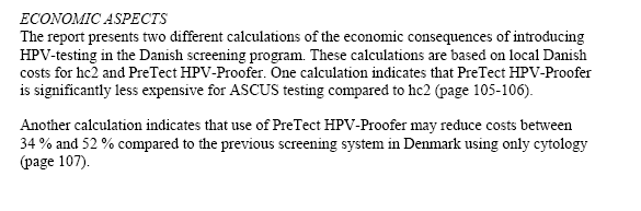 Economic aspects of the