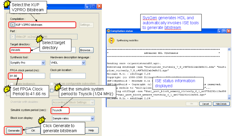 6.2. Η εφαρμογή της σχεδίασής μας στη Virtex II Pro Το Board Support Pagkage, μας δίνει επίσης τη δυνατότητα όταν κάνουμε Generate τον κώδικα.