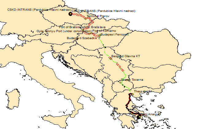 Τα συνολικά χιλιόμετρα της διαδρομής όπου οι σιδ. Γραμμές δεν ηλεκτροδοτούνται είναι 500 χλμ. Στην Εικόνα 38 φαίνονται με μαύρο χρώμα τα τμήματα αυτά.