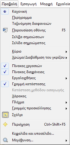 Μπορείτε να κλείσετε τον Πίνακα Διαφάνειας και τον Πίνακα Εργασιών κάνοντας κλικ στο εικονίδιο με το x πάνω δεξιά στον κάθε παράθυρο.