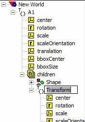 Σχήμα 5-9: Ορισμός χρωμάτων από το Mode View ToolBar του V-Realm Builder Στο παράθυρο που θα εμφανιστεί πρέπει να επιλεγεί χρώμα από την Item List: (Σχήμα 5-10) και στη συνέχεια από την