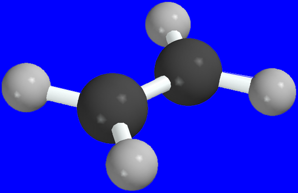 Δομή του αιθυλενίου C 2 H 4 H 2 C=CH 2 Επίπεδο μόριο