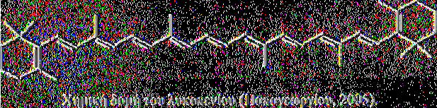 Λυκοπένιο Το λυκοπένιο, όπως και τα υπόλοιπα καροτενοειδή, είναι ένα τερπένιο με άτομα άνθρακα και 8 ισοπρενοειδείς ομάδες. Το μόριο του είναι μακρύ, συμμετρικό και μη πολικό.
