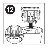 22 Replacing the Cutting Unit 1. If your cutters become damaged or worn, do not continue using the trimmer. Replace cutters immediately. 2. Open the cutting unit. 3.