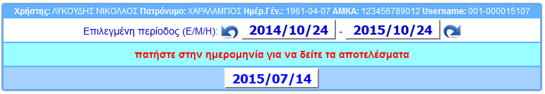 εξετάσεων του πρόσφατου ημερολογιακού έτους.